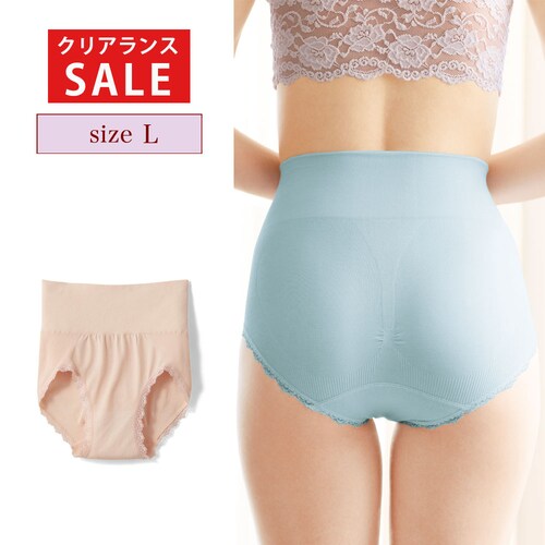 【クリアランス】【1回のみお届け】[ベージュ][Lサイズ] ソフトフィット成型ショーツ