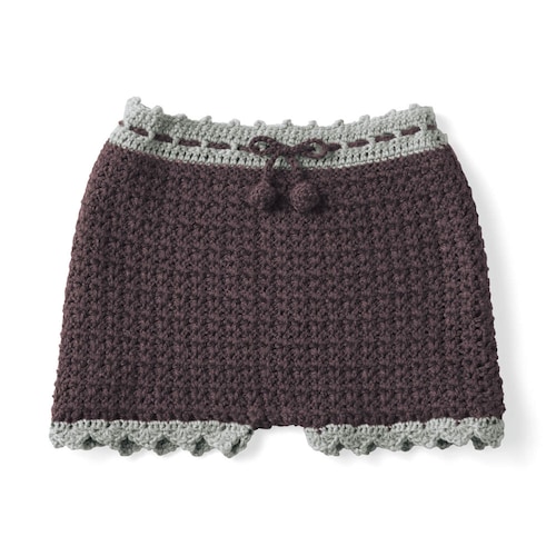 【クリアランス】【1回のみお届け】[パンツ] かぎ針編みで簡単！ベビーニット手作りキット