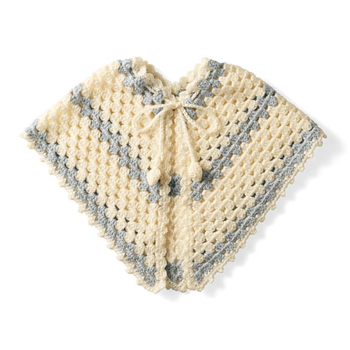 【クリアランス】【1回のみお届け】[ケープ] かぎ針編みで簡単！ベビーニット手作りキット