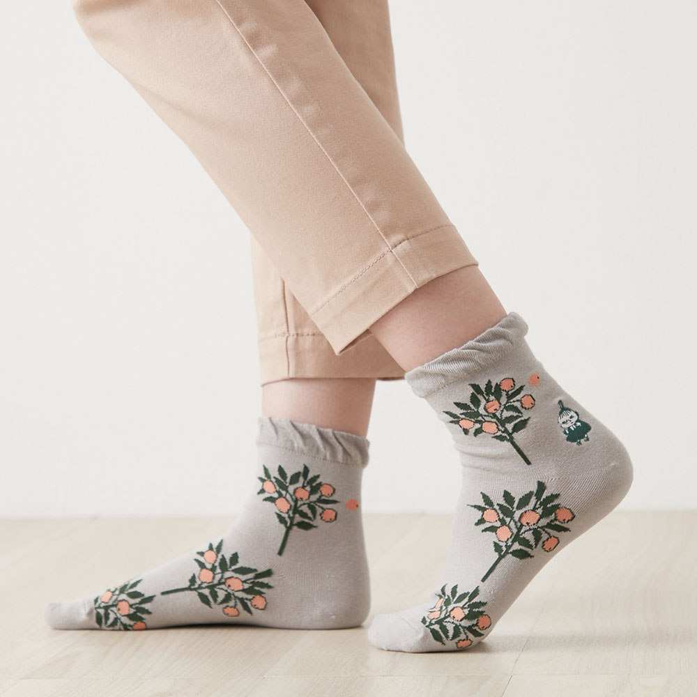 【ムーミン/MOOMIN】2足組クルー丈ソックス「ムーミン」