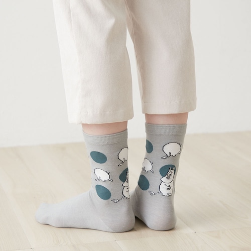 2足組クルー丈ソックス「ムーミン」