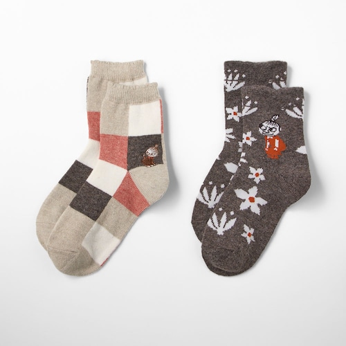 2足組クルー丈ソックス「ムーミン」