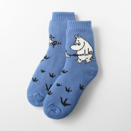 ボア二重編みソックス「ムーミン」