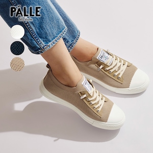 【ポレ/PALLE】レースアップニットスニーカー(ゴムヒモ)