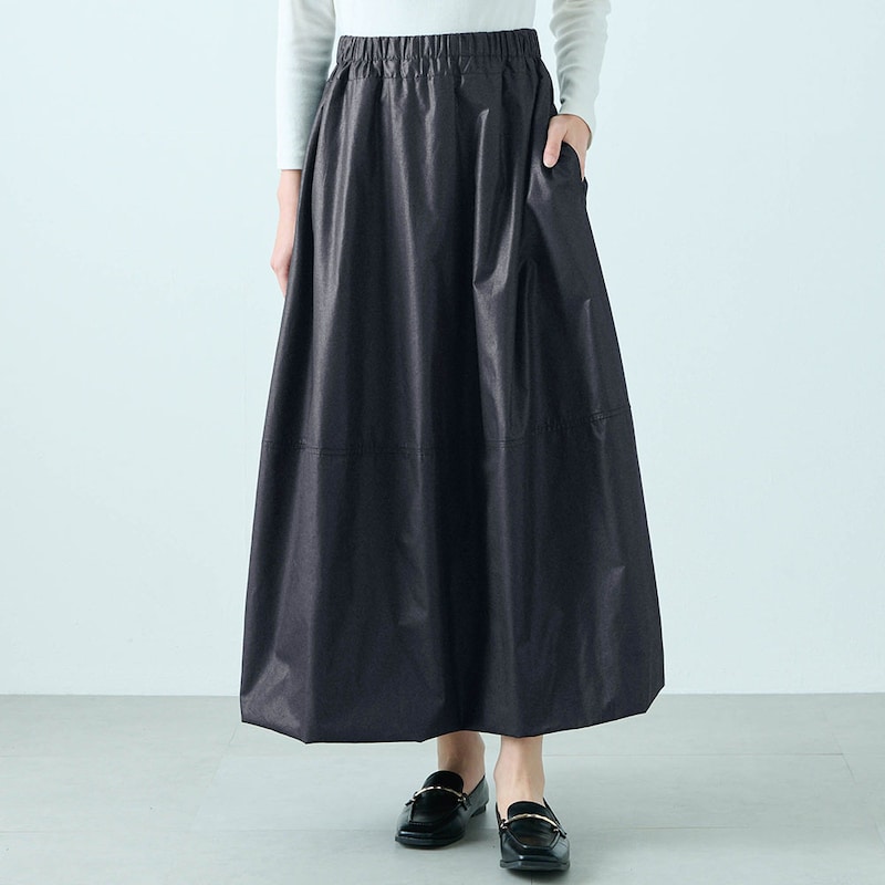 モデル身長168cm／M※写真は撮影用のため総丈+6cmになります。