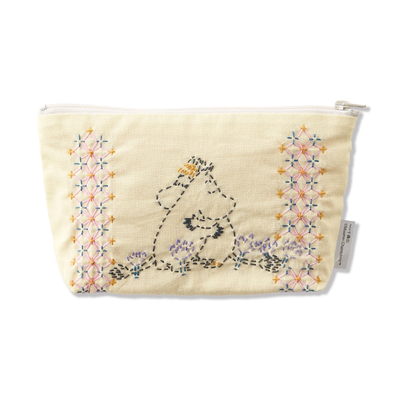 ポーチ ムーミン＆スノークのおじょうさん●11×18×4(マチ)cm