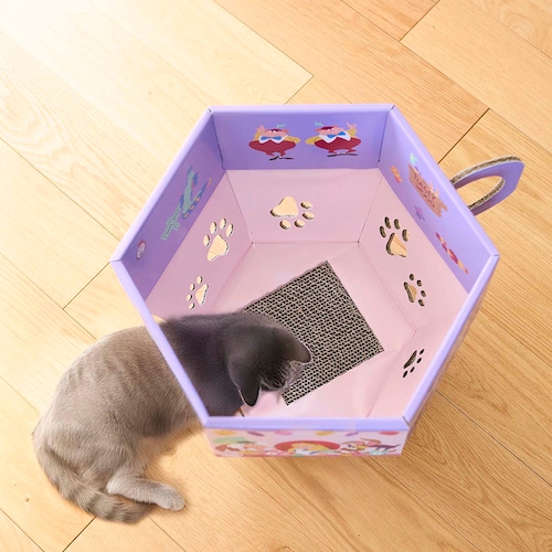 ティーカップ型の猫の爪とぎ「ふしぎの国のアリス」（ディズニー/Disney）