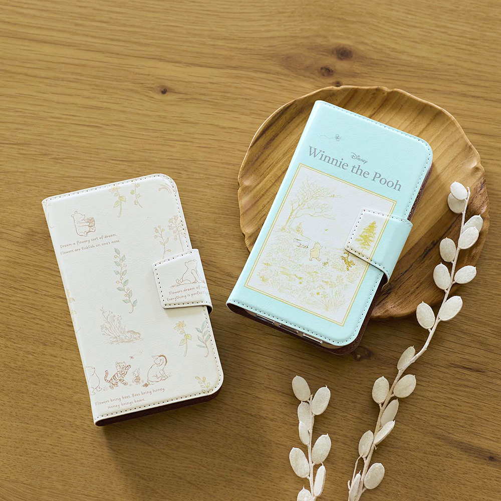 手帳型スマホケース「クラシック・プー」(ディズニー/Disney) 手帳型スマホケース「クラシック・プー」(ディズニー/Disney)