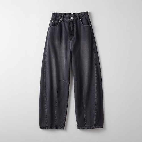 バレルレッグデニムパンツ(ウエスト調節可) 【子供ズボン】