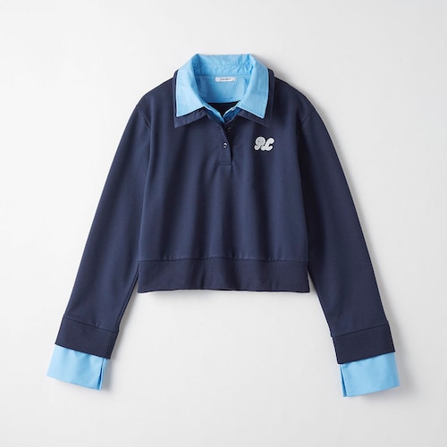 ダブルカラープルオーバー 【子供服 長袖】