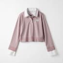 ピンクグレージュ×オフホワイト