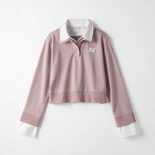 ダブルカラープルオーバー 【子供服 長袖】