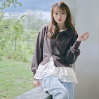 チャコール／モデル身長160cm・サイズJ-M