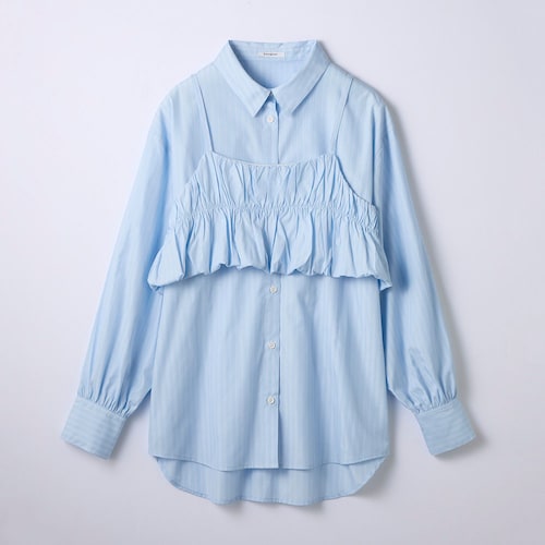 バルーンビスチェ＆ルーズシャツセット 【子供服 長袖】