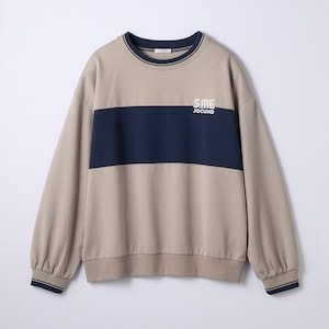 グレージュ×ネイビー