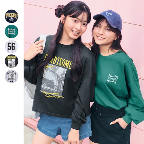 選べるプリント綿素材長袖Ｔシャツ 【子供服】