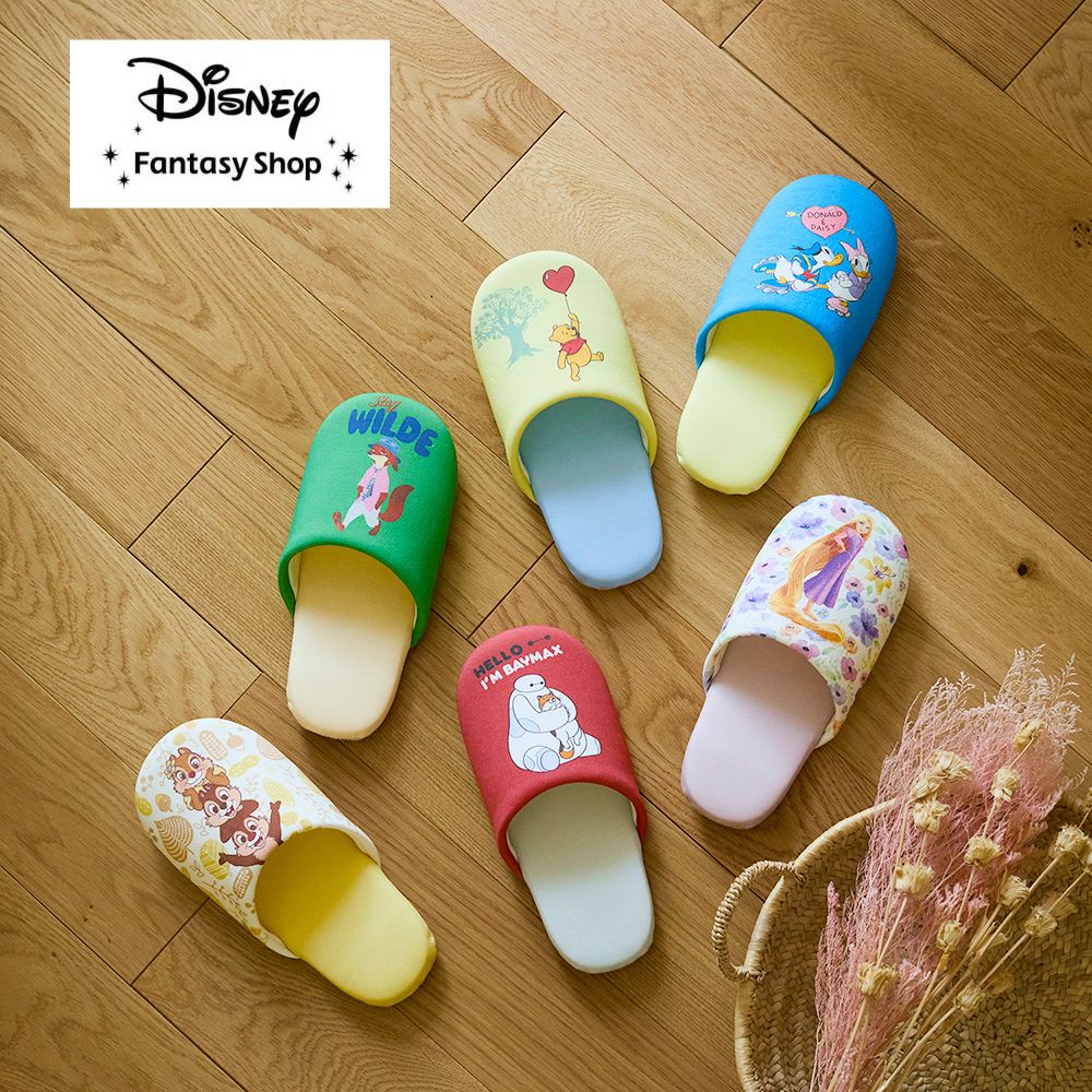 選べる楽しさ!プリントがかわいい洗えるソフトスリッパ(選べるキャラクター)