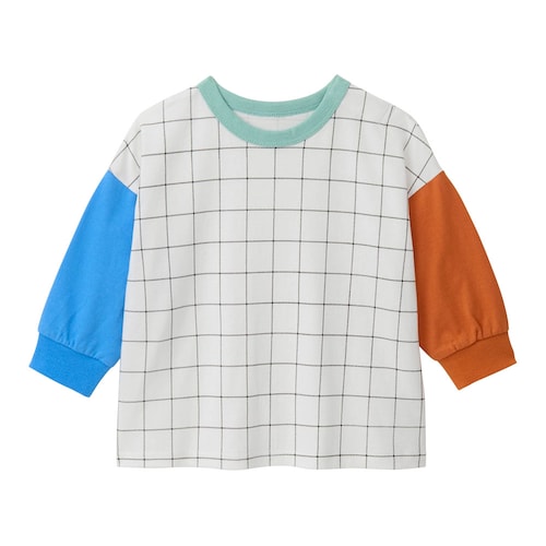 マルチカラー総柄Ｔシャツ 【ベビー服 長袖】