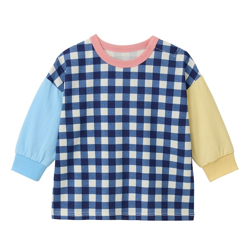 マルチカラー総柄Ｔシャツ 【ベビー服 長袖】