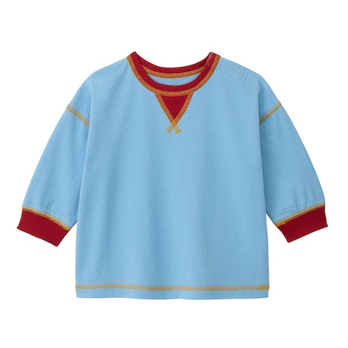 配色ガゼット長袖Ｔシャツ 【ベビー服】