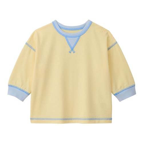 配色ガゼット長袖Ｔシャツ 【ベビー服】
