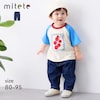 【ミテテ/mitete】ビッグシルエットストレッチデニムパンツ 【ベビー服】