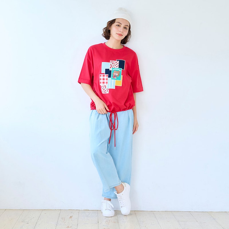 レッド／モデル身長162㎝・M～Lサイズ着用