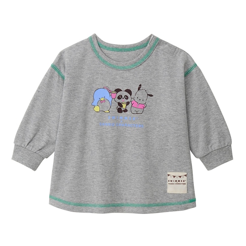 SWIMMER×サンリオキャラクターズ 配色ステッチプリント長袖Ｔシャツ 【ベビー服】