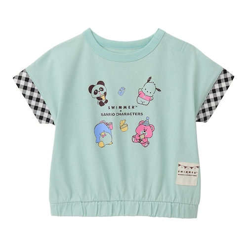 SWIMMER×サンリオキャラクターズ 袖口折り返し風デザイン半袖Ｔシャツ 【ベビー服】