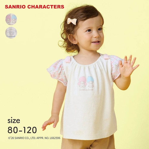 肩リボン半袖Ｔシャツ（サンリオキャラクターズ） 【ベビー服】