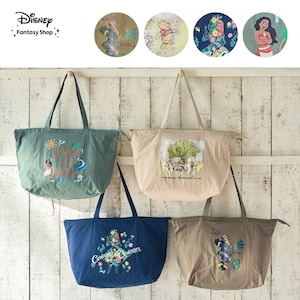 【ディズニー/Disney】旅行にも便利なファスナー付きポケッタブルエコバッグ(選べるキャラクター)