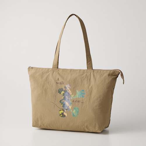 旅行にも便利なファスナー付きポケッタブルエコバッグ（選べるキャラクター）