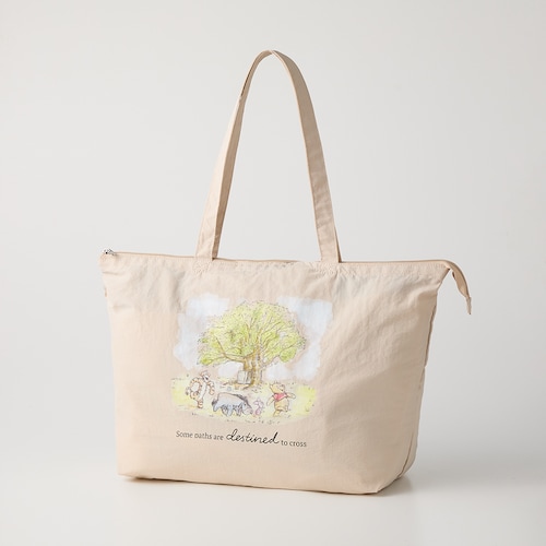 旅行にも便利なファスナー付きポケッタブルエコバッグ（選べるキャラクター）