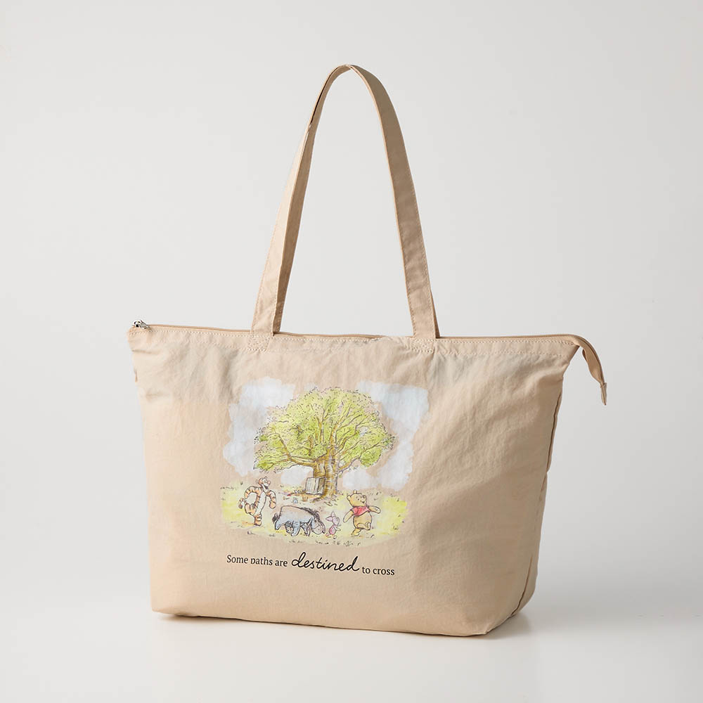 旅行にも便利なファスナー付きポケッタブルエコバッグ(選べるキャラクター)(ディズニー/Disney) 旅行にも便利なファスナー付きポケッタブルエコバッグ(選べるキャラクター)(ディズニー/Disney)