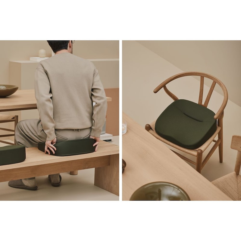 軽量なので持ち運びがしやすく、リモートワークや食事、リラックスタイムなどで快適な座り心地を提供します