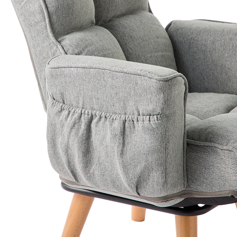 側面にポケット付き/グレー