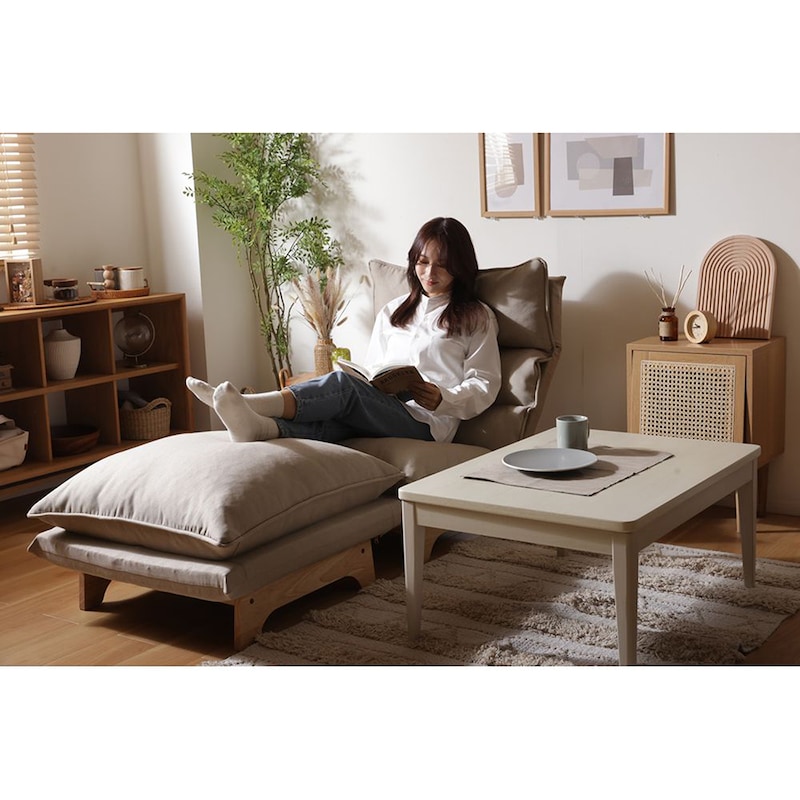 使用イメージ　ベージュ/チェア、オットマン