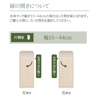 扉の開きについて