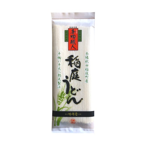 【おとりよせ】 手綯いの稲庭うどん180g 6袋／10袋