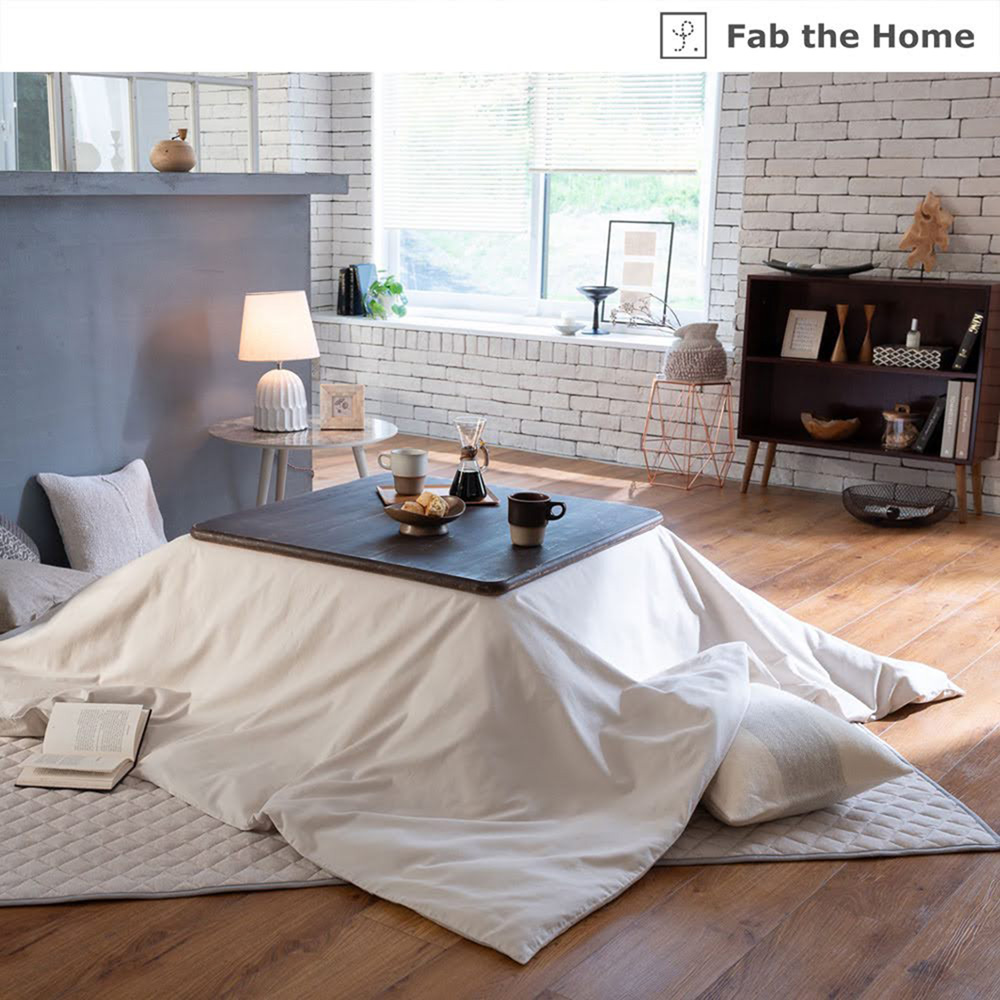【ファブザホーム/Fab the Home】シンプル無地の綿ビエラこたつ布団カバー 【ファブザホーム/Fab the Home】シンプル無地の綿ビエラこたつ布団カバー