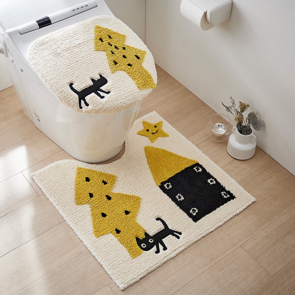 【ベルメゾン】ATSUKO MATANOデザインのトイレマット・フタカバー(単品・セット)