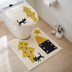 【ベルメゾン】ATSUKO MATANOデザインのトイレマット・フタカバー(単品・セット)