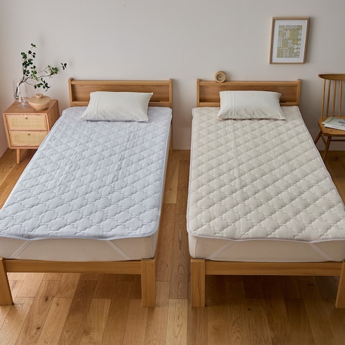 肌触りがなめらかな 綿ベロアの敷きパッド