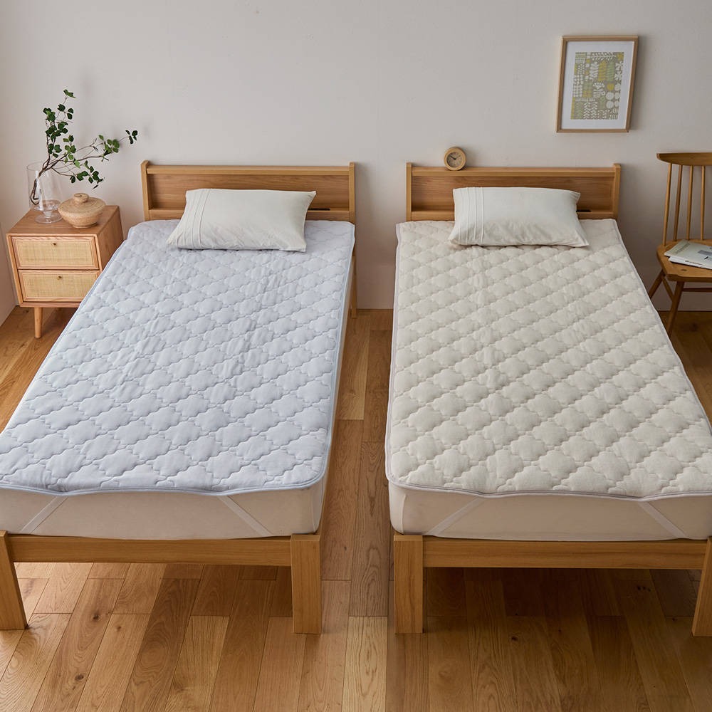 【ベルメゾン】肌触りがなめらかな 綿ベロアの敷きパッド 【ベルメゾン】肌触りがなめらかな 綿ベロアの敷きパッド