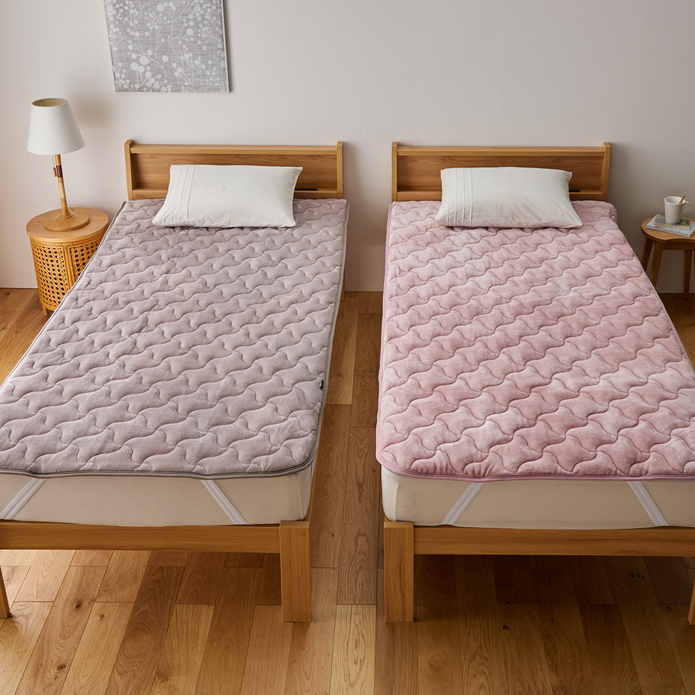 【ベルメゾン】蓄熱・抗菌わたを使用した吸湿発熱敷きパッド 【ベルメゾン】蓄熱・抗菌わたを使用した吸湿発熱敷きパッド