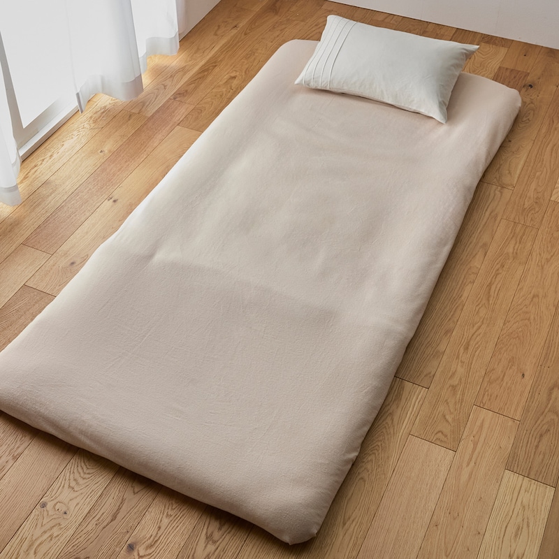 ベージュ/フラットシーツ