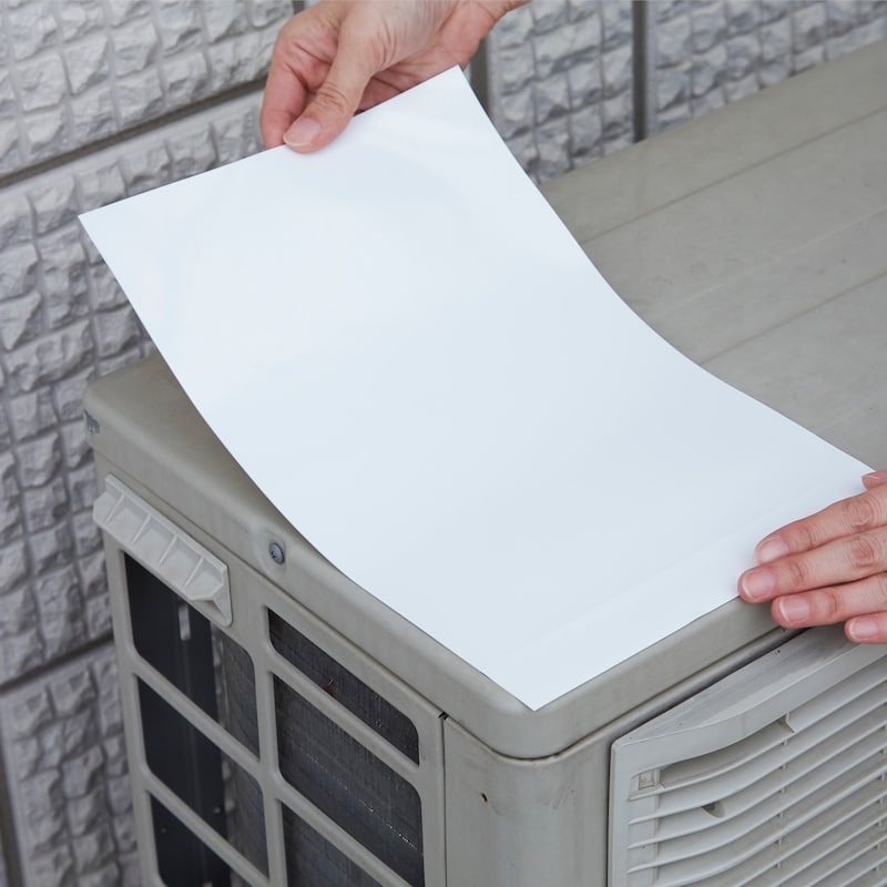 ④角を合わせて貼る