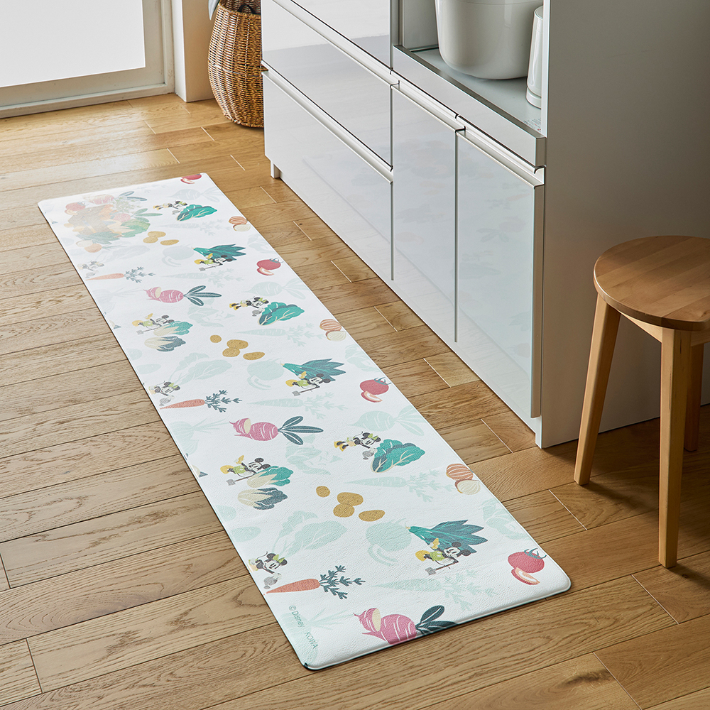 【ディズニー/Disney】拭けるプリントキッチンマット「ミッキー & フレンズ」 【ディズニー/Disney】拭けるプリントキッチンマット「ミッキー & フレンズ」