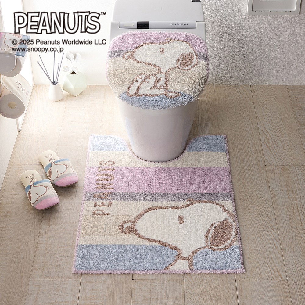 【ピーナッツ/PEANUTS】トイレマット・フタカバー「スヌーピー」 【ピーナッツ/PEANUTS】トイレマット・フタカバー「スヌーピー」