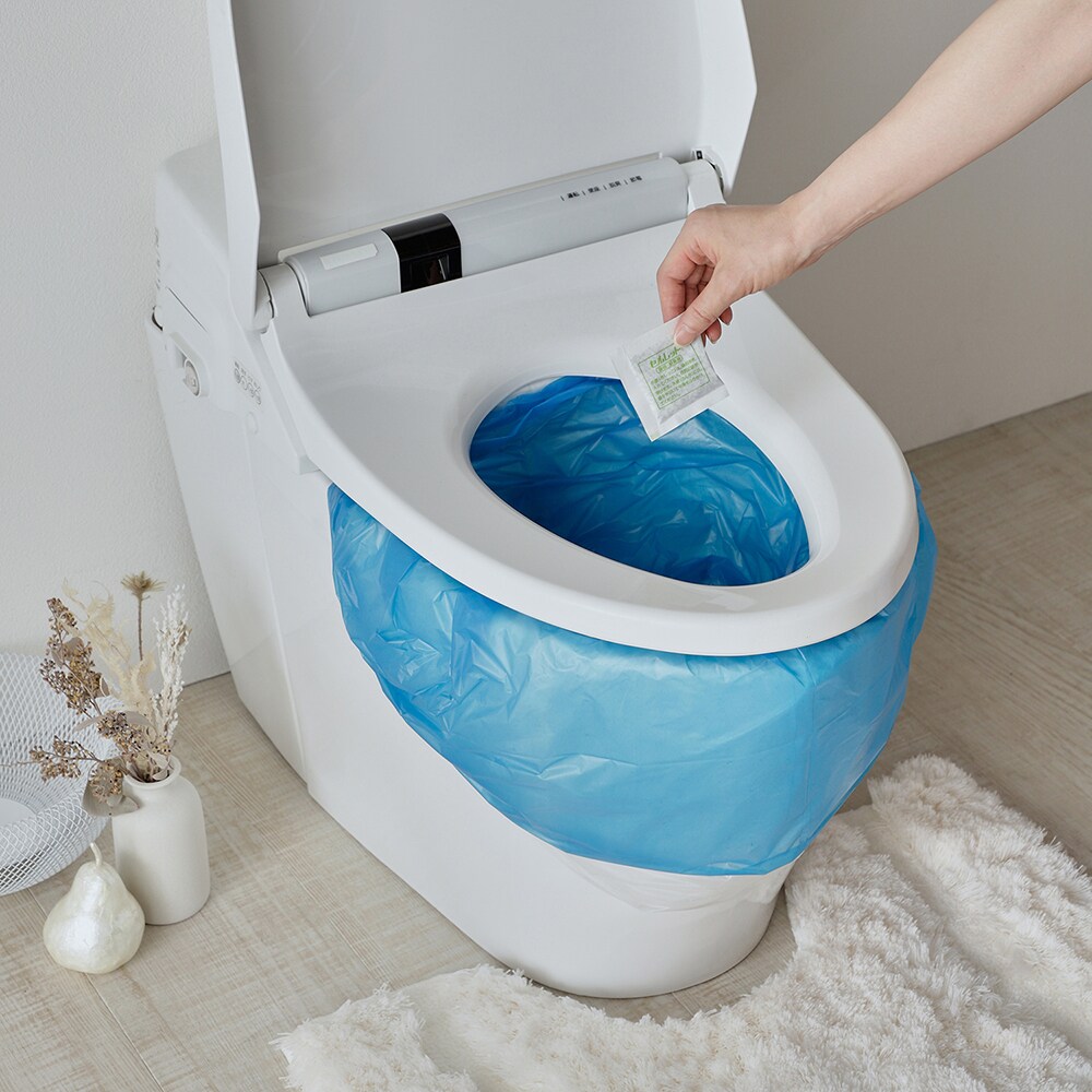 【ベルメゾン】袋のまま入れるだけでサッと固まりスッと消臭!非常用トイレ「セルレット」